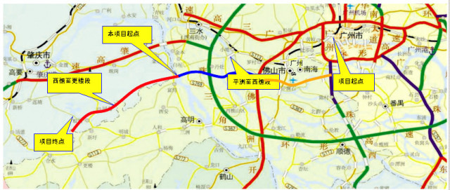 广佛肇高速公路线路图图片